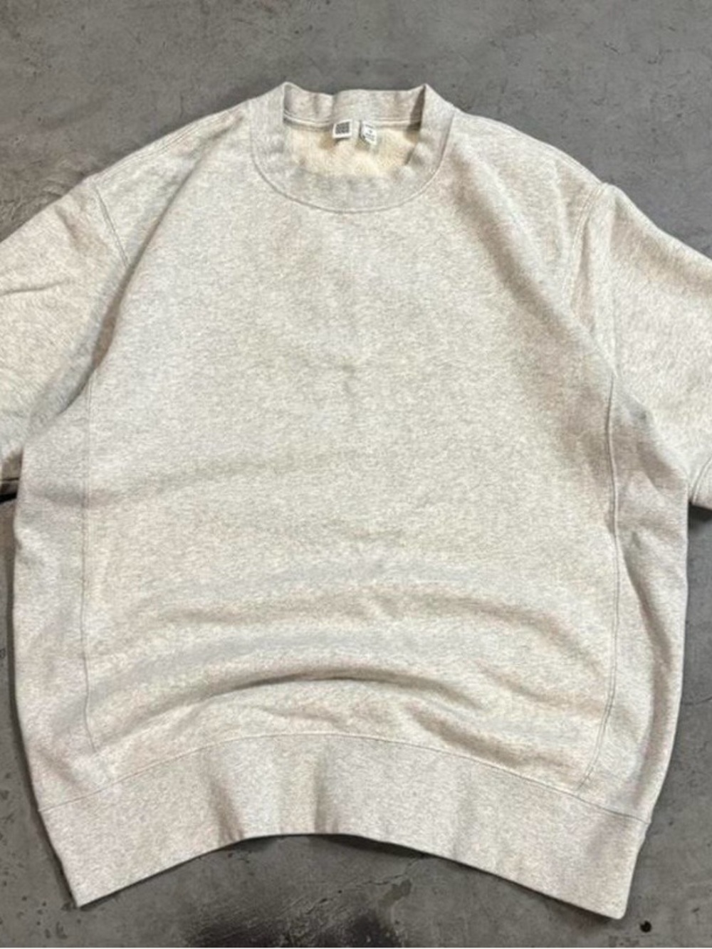 Men's Crewneck Short Sleeve Sweatshirt - Light Heather Gray